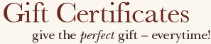 Gift Certificates