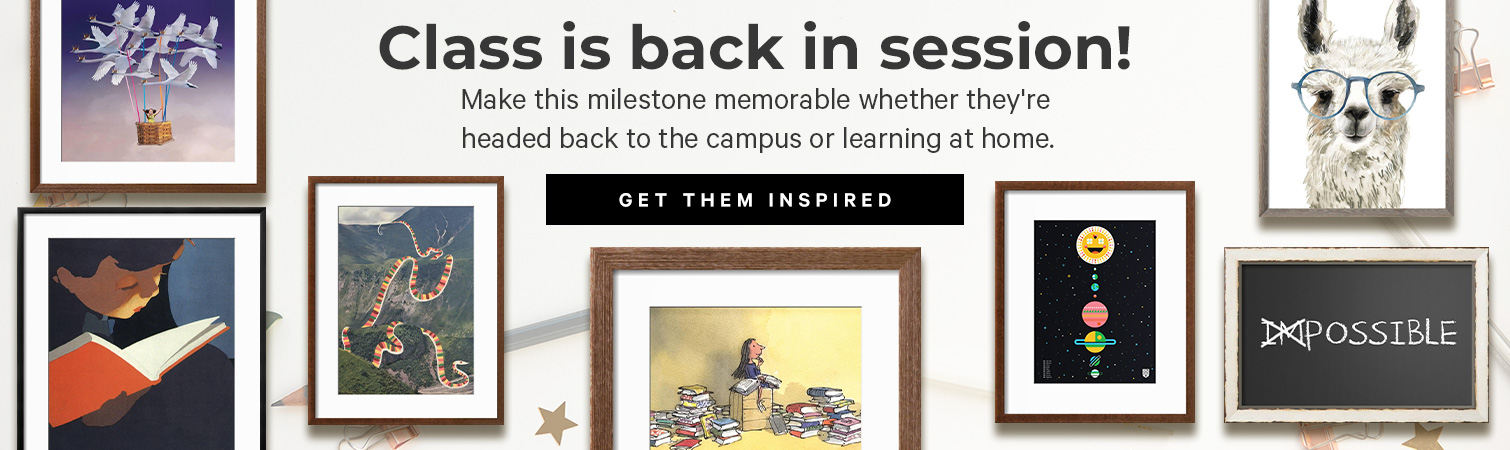 Class is back in session! Make this milestone memorable whether they're headed back to the campus or learning at home. >