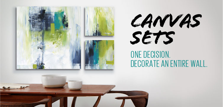 Canvas Sets - One Decision. Decorate an entire wall.
