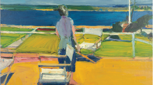 Figure on a Porch, 1959 by Richard Diebenkorn - The Berkeley Years - de Young Museum