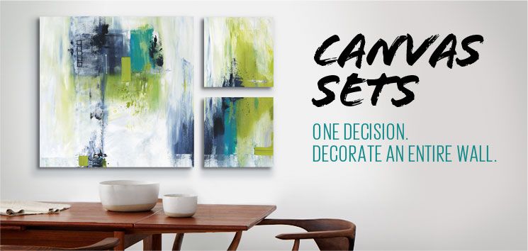 Canvas Sets - One Decision. Decorate an entire wall.