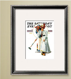"Croquet" or "Wicket Thoughts" Saturday Evening Post Cover, September 5,1931