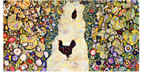 Garden Path with Chickens