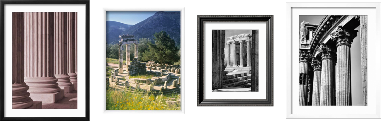 ancient greek architecture wall art