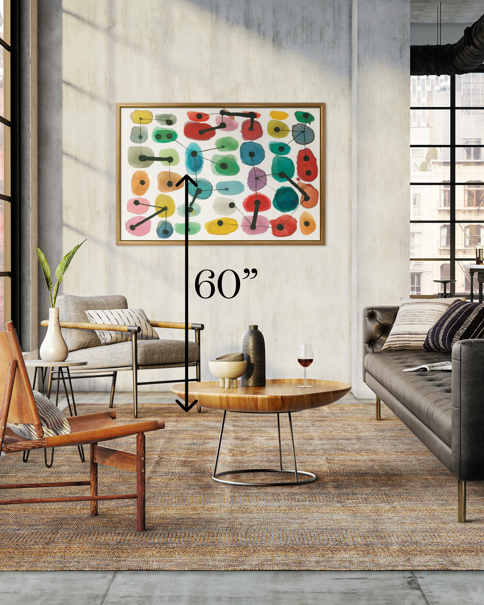 How To Hang Large Artwork - Modern Wall Art For Living Room