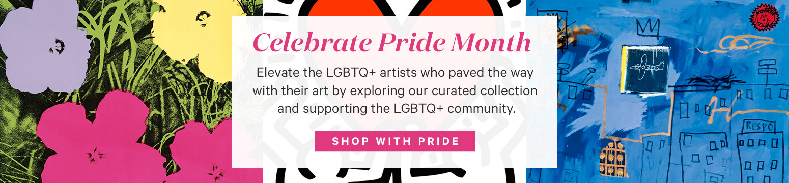 Celebrate Pride Month. Elevate the LGBTQ+ artists who paved the way with their art by exploring our curated collection and supporting the LGBTQ+ community. SHOP WITH PRIDE.>