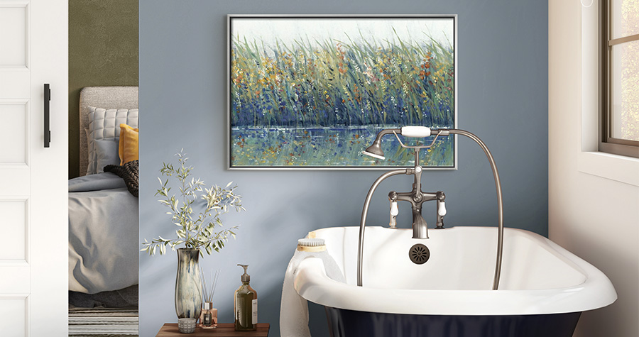 What kind of artwork is good for a bathroom?